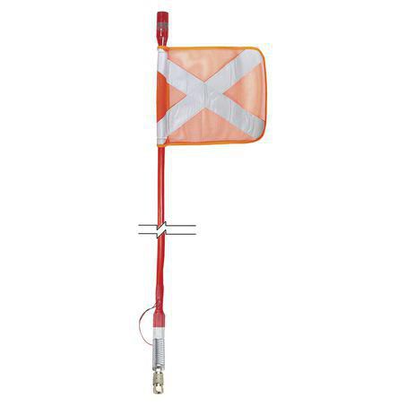 OEX Safety Flag w/LED 12V Light 1.2m