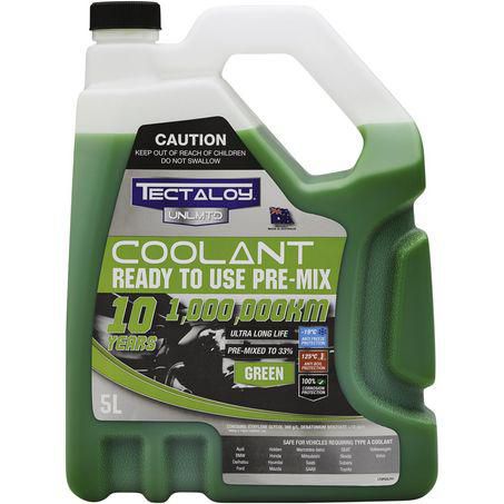 Tectaloy Unlimited Premix Green Coolant 5L TUPG5L