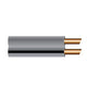 OEX 2mm Twin Core Figure 8 Speaker Cable Grey With Black Trace 30M