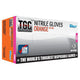 THE GLOVE COMPANY TGC Orange Hi-Vis Nitrile Gloves Small 100 Pack 160031