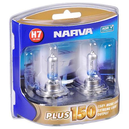 Narva H7 12V PX26D PLUS150 TWIN PACK