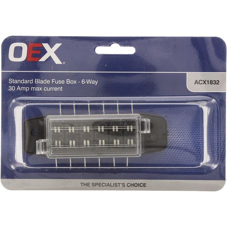 OEX Fuse Box Standard Blade 6 Way 30A 1 Pce