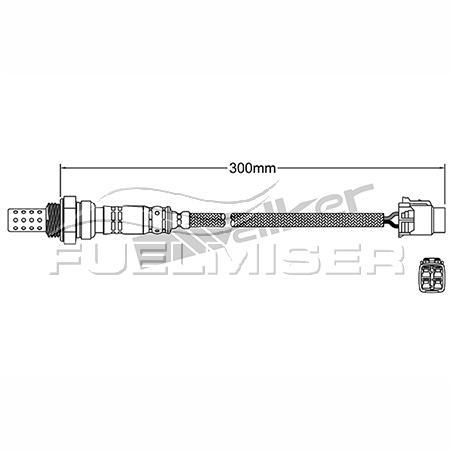 FUELMISER OXYGEN SENSOR DIRECT FIT 4 WIRE 300MM CABLE
