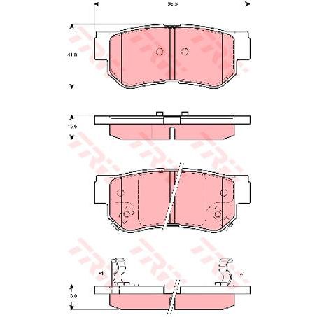 TRW DTEC Brake Pad Set (DB1451)