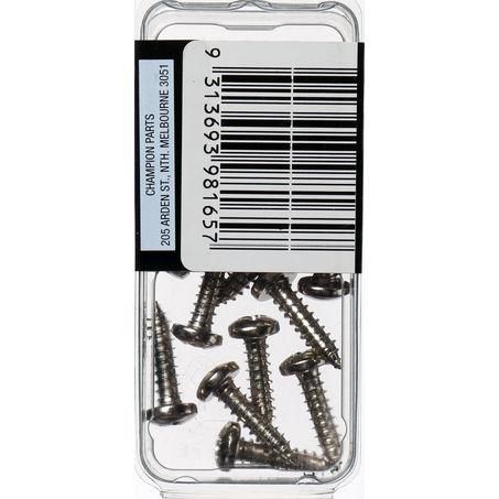CHAMPION AUTO PARTS Champion Self Tapping Pan Head Screw Pack 10G x 3/4in. BH165