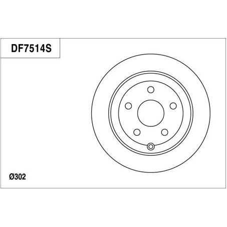 TRW Disc Brake Rotor 302mm x 20 Min