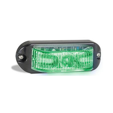 LED Autolamps 90 Series Green Emergency LED Strobe/Warning Light 12V/24V Surface Mount 90GM