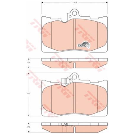 TRW Brake Pad Set