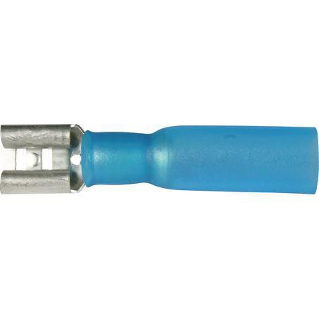 OEX Crimp Terminal Female Blade Blue Terminal Entry 6.3 X 0.8mm Heat Shrin