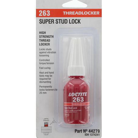 Loctite 263 Threadlocker Super Stud Lock High Strength Red 10ml 1374241