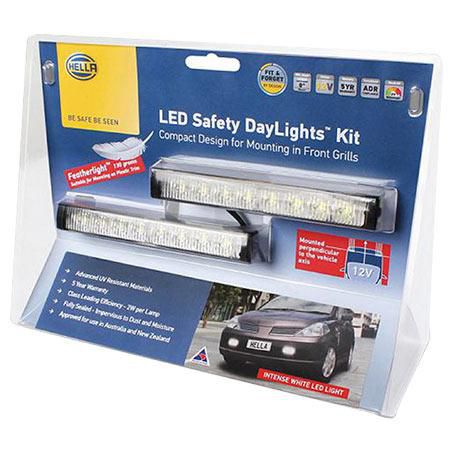 HELLA Daytime Running Light LED 12V Rectangle 5636BL