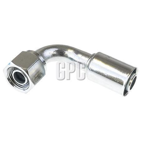 OEX Steel Fitting # 10 FOR - Reduced Beadlock Step Up #12 90° RSX1327