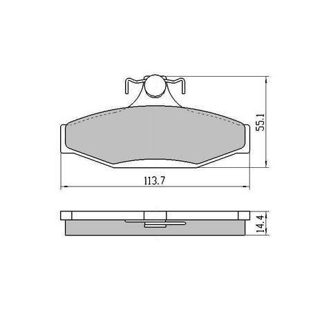 RDA PHANTOM CERAMIC BRAKE PAD SET FORD RDC1086