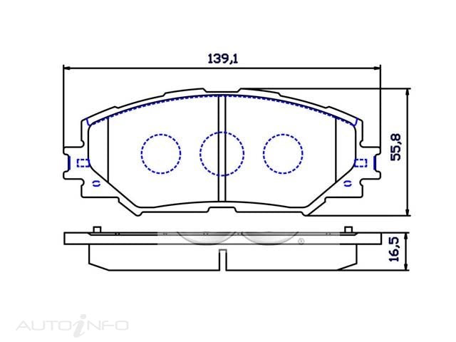 OE+ CEREMIC FRONT BRAKE PADS SUITS TOYOTA WISH COROLLA RAV4 - DB1802CP
