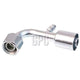 OEX Steel Fitting # 10 FOR - Beadlock Step Up #12 90° With R134a Port SFX1327-3