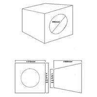 Pair of 4" Sealed Speaker Enclosures | Black Carpet, Compact Design