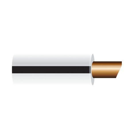 OEX 2mm Single Core Automotive Cable White With Black Trace 50M