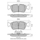 RDA PHANTOM CERAMIC BRAKE PAD SET BMW RDC2138
