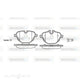 WOKING DISC PAD SET REAR BMW 10> 5 SERIES X3 - P15213.00