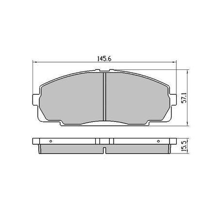 RDA PHANTOM CERAMIC BRAKE PAD SET DAIHATSU TOYOTA RDC1328