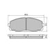 RDA PHANTOM CERAMIC BRAKE PAD SET DAIHATSU TOYOTA RDC1328