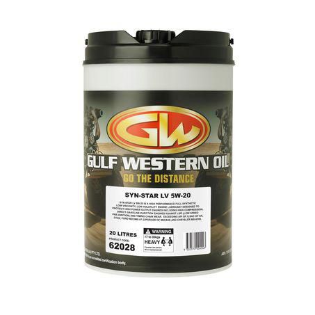 Gulf Western SYN-STAR LV FULL SYNTHETIC 0W-20 20L 62028