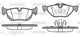 BRAKE PADS R BMW SERIES 1 E87 04>
