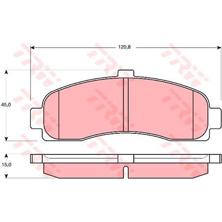 TRW Brake Pad Set (DB1307)
