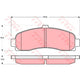 TRW Brake Pad Set (DB1307)