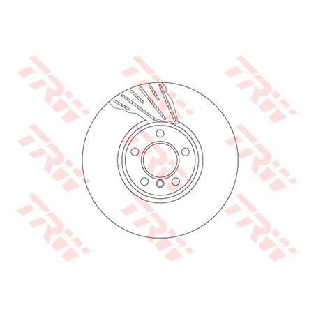 TRW Disc Brake Rotor 348mm x 34.4 Min