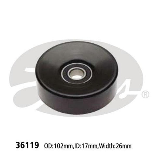 Gates DRIVE BELT PULLY IDLER 102 X 17 X 26MM 36119