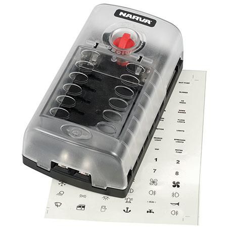 Narva FUSE BOX STANDARD BLADE 12 WAY 120A 1 PCE