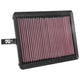 K&N K & N Hi-Flow Air Filter-Reusable 33-5057