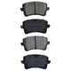 RDA GP MAX LOW METALLIC BRAKE PAD SET AUDI RDB2255