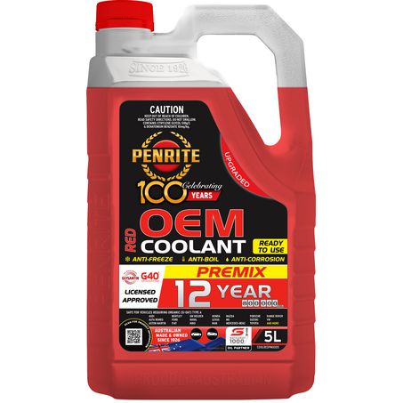 Red OEM Approved Coolant Premix 5L COOLREDPMX005