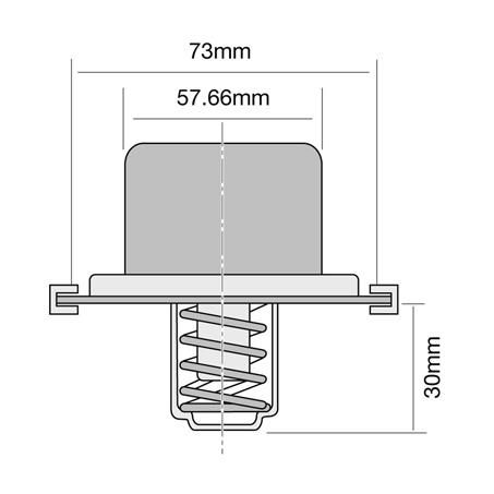 Tridon Thermostat 73mm - 71 Degrees C TT8800-160P