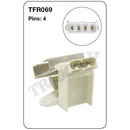 Tridon Heater Fan Resistor TFR069
