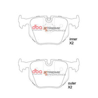 XP REAR DISC BRAKE PADS - BMW 3 SERIES E46 , X3,X5