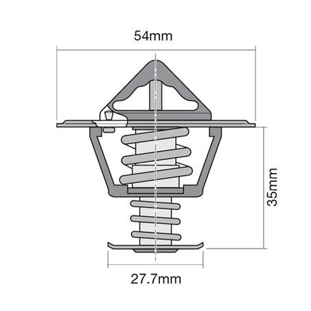 Tridon Thermostat High Flow 54mm - 91 Degrees C TT2028-195