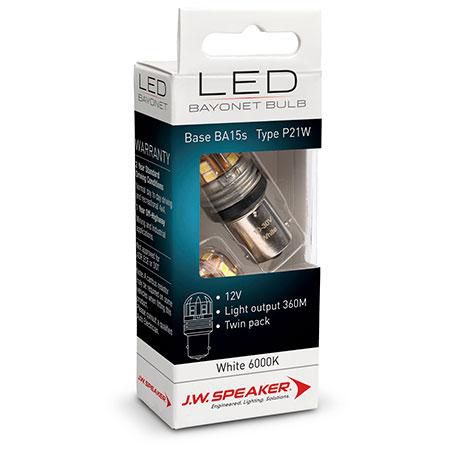JW SPEAKER LED Bayonet Globe 12/24V 21W BA15s - 2 Pce 990140