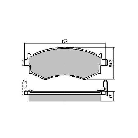 RDA PHANTOM CERAMIC BRAKE PAD SET NISSAN SSANGYONG RDC1165