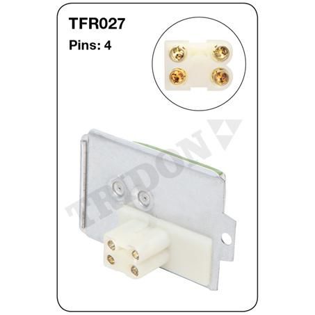 Tridon Heater Fan Resistor TFR027