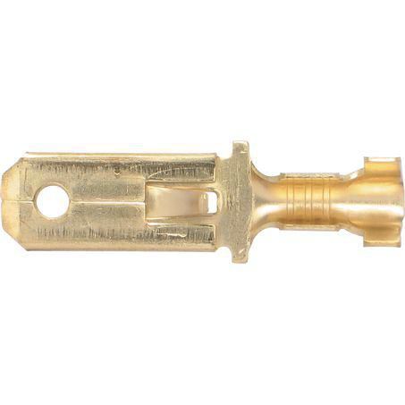 OEX Crimp Terminal Male Blade Brass Terminal Entry 6.3 x 0.8mm Non Insulat