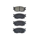 RDA GP MAX LOW METALLIC BRAKE PAD SET HYUNDAI ACCENT I20 KIA RIO RDB1934