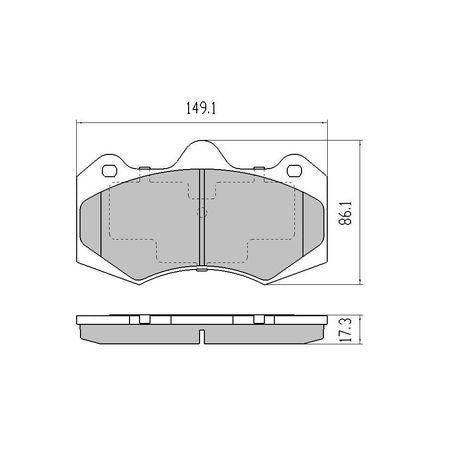 RDA PHANTOM CERAMIC BRAKE PAD SET HOLDEN COMMODORE HSV RDC2164