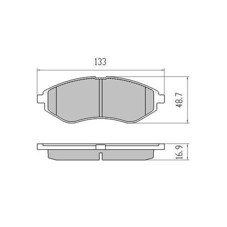 RDA PHANTOM CERAMIC BRAKE PAD SET DAEWOO HOLDEN HYUNDAI KIA TOYOTA RDC1940