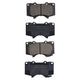 RDA GP MAX LOW METALLIC BRAKE PAD SET MITSUBISHI PAJERO TOYOTA RDB1482