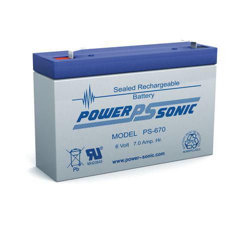 POWERSONIC AGM  6V-7A/ PS-670