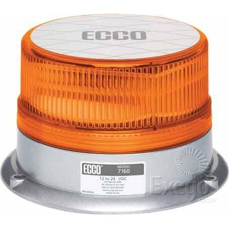 ECCO LED Beacon Amber 12 or 24V Permanent Mount 7160A
