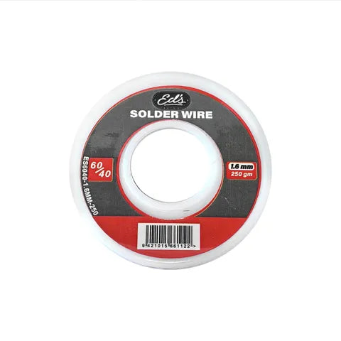 Solder Wire 60/40 Tin Lead, 1.6mm Diameter, 250g Roll | Rosin Core Flux